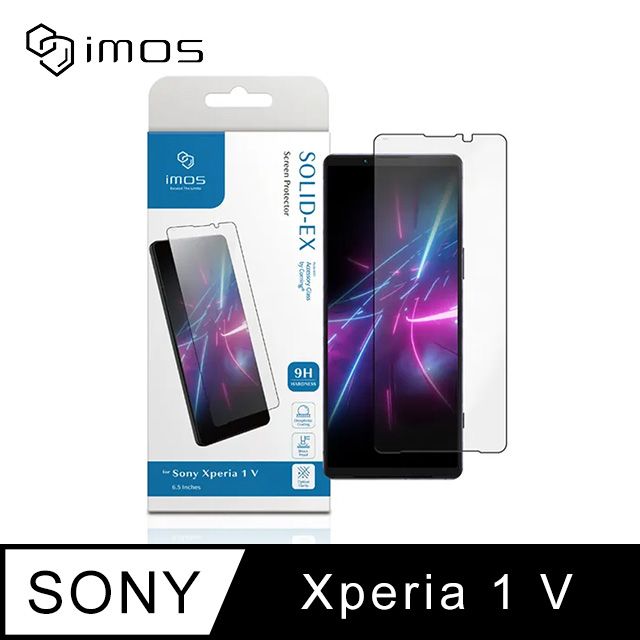 imos T.G Sony Xperia 1 V2.5D 黑邊玻璃保護貼 美商康寧公司授權 (AGbC)