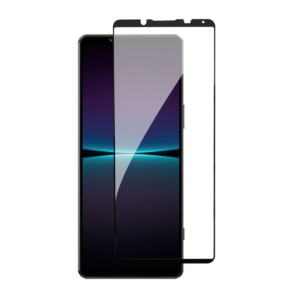 IN7  SONY Xperia 1 V (6.5吋) 高清 高透光2.5D滿版9H鋼化玻璃保護貼 疏油疏水 鋼化膜-黑色