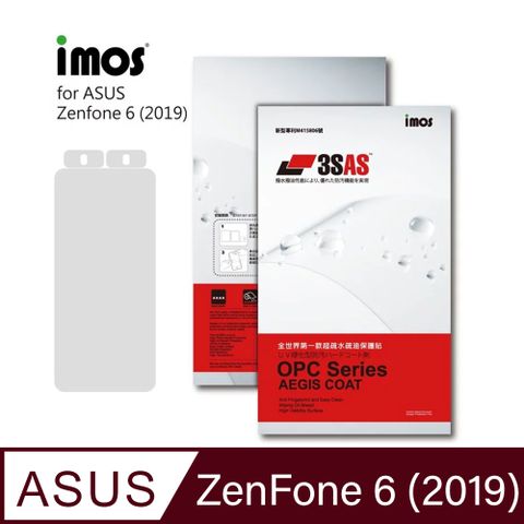 ♕超疏水疏油保護貼♕iMos 3SAS 螢幕保護貼ASUS ZenFone 6 (2019) 正面專用