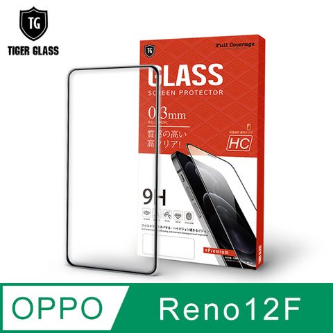 T.G OPPO Reno12 F 5G 高清滿版鋼化膜手機保護貼(防爆防指紋)