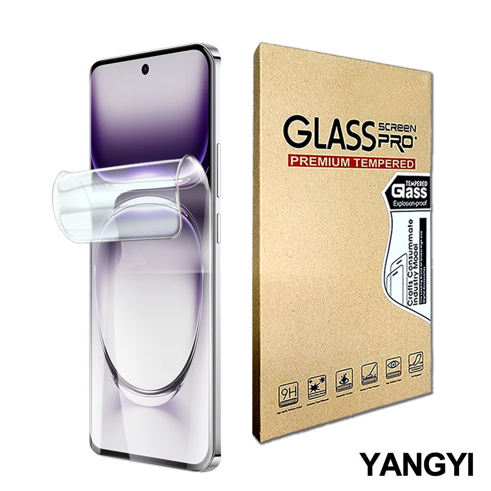 YANG YI 揚邑 買一送一(共2片) OPPO Reno12 / 12 Pro 防爆防刮水凝膜防紋螢幕滿版保護貼