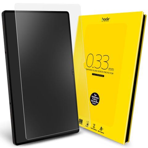 hoda Samsung Galaxy Tab S8 Ultra 全透明高透光9H鋼化玻璃保護貼