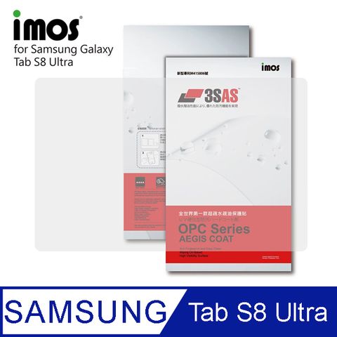 imos Samsung Galaxy Tab S8 Ultra 14.5吋 3SAS 疏油疏水 螢幕保護貼 (塑膠製品)