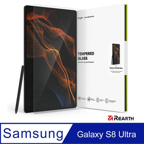 Rearth Ringke 三星 Galaxy S9 Ultra/S8 Ultra 平板強化玻璃螢幕保護貼