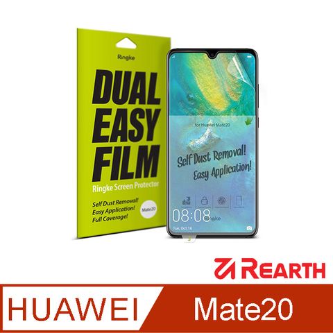 for 華為 Mate 20Rearth 華為 Mate 20 滿版抗衝擊螢幕保護貼(兩片裝)