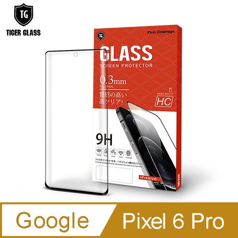 T.GGoogle Pixel 6 Pro3D曲面滿版框膠鋼化膜手機保護貼(防爆防指紋)