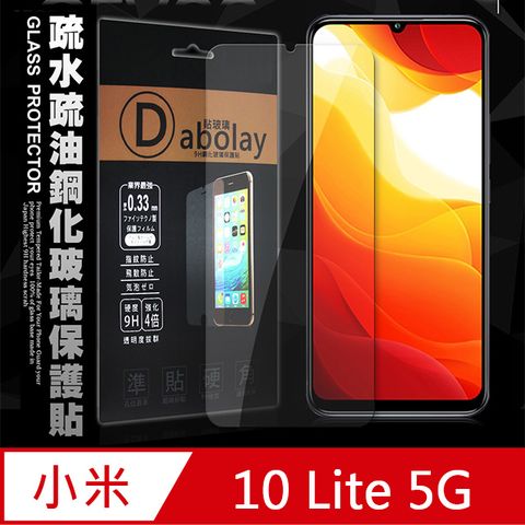 Xiaomi 小米 全透明 10 Lite 5G  疏水疏油9H鋼化頂級晶透玻璃膜 玻璃保護貼