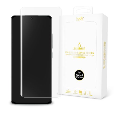 【hoda】Xiaomi 小米 13 Pro 3D曲面全透明玻璃保護貼(UV膠全貼合滿版)