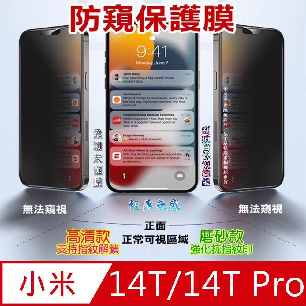  小米14T/14T Pro 螢幕保護貼(高清亮面/磨砂霧面)