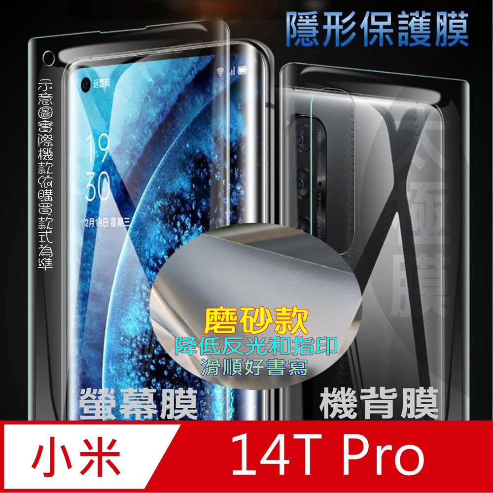  小米14T Pro 螢幕保護貼&機背保護貼