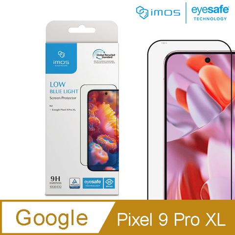 imos Google Pixel 9 Pro XL 超聲波指紋辨識 德國萊因認證 RPF60低藍光螢幕保護貼