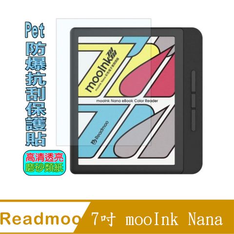 [Pet] 讀墨Readmoo 7 吋 mooInk Nana 防爆抗刮塑鋼螢幕保護貼