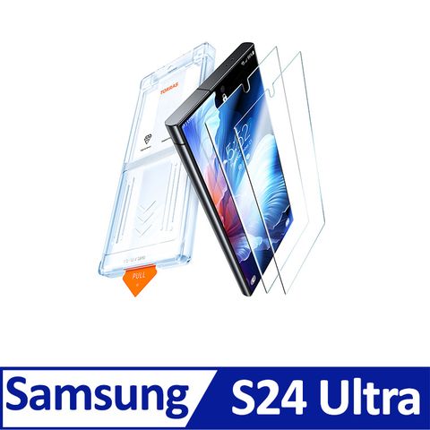 TORRAS Insta-III Master Galaxy S24滿版手機螢幕鋼化玻璃保護貼兩入組for Samsung S24 Ultra|一蓋即貼 極致防護