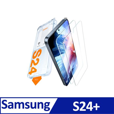 TORRAS Insta-III Master Galaxy S24滿版手機螢幕鋼化玻璃保護貼兩入組for Samsung S24 Plus|一蓋即貼 極致防護