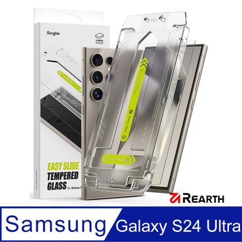 Rearth Ringke 三星 Galaxy S24 Ultra 零失敗玻璃保護貼(2片裝)