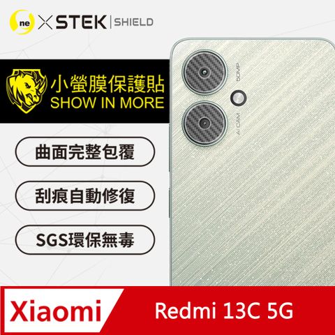 o-one 圓一 Xiaomi 紅米 Redmi 13C 5G『精孔版』鏡頭保護貼 Carbon款 頂級材料犀牛皮 (兩入組)