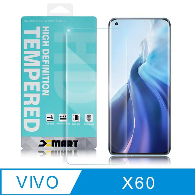 X mart Xmart for vivo X60 薄型9H玻璃保護貼-非滿版