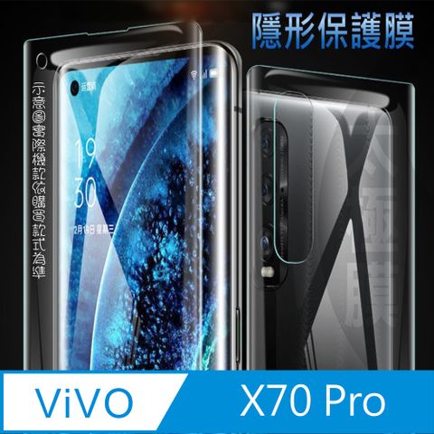vivo X70 Pro 軟性奈米防爆膜_隱形手機保護膜( 螢幕貼or機背貼 )