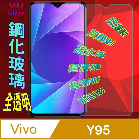 VIVO y91/Y95 (全透明) 硬度9H優化防爆玻璃保護貼