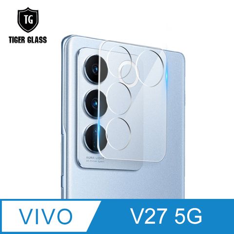 防水鍍膜 耐刮防指紋T.G vivo V27 5G鏡頭鋼化膜玻璃保護貼(防爆防指紋)