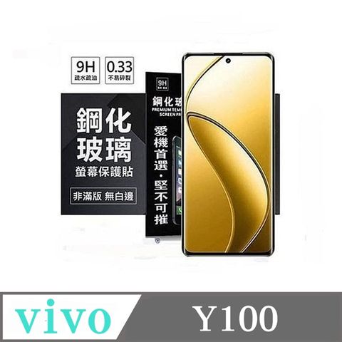 Tyson 太森 VIVO Y100 超強防爆鋼化玻璃保護貼 (非滿版) 螢幕保護貼 9H 0.33mm 防爆