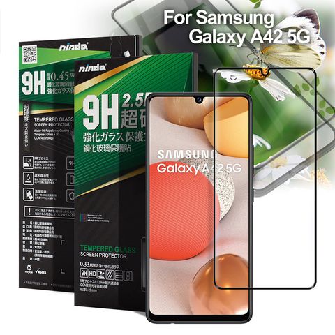 NISDA for 三星 Samsung Galaxy A42 5G 完美滿版玻璃保護貼-黑色
