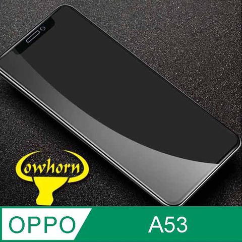 OPPO A53 2.5D曲面滿版 9H防爆鋼化玻璃保護貼 黑色