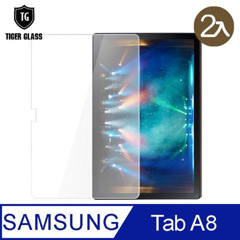 T.G Samsung Galaxy Tab A8 10.5吋 平板防爆鋼化膜(2入)➤3倍強化強韌不碎邊