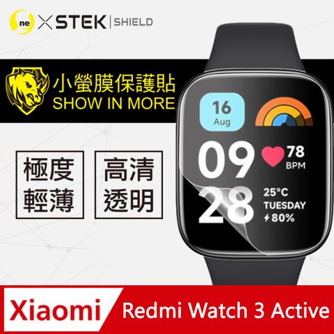 o-one 圓一 Xiaomi 小米 紅米 watch 3 Active  手錶保護貼 犀牛皮手錶膜 保護膜 自動修復(兩入組)