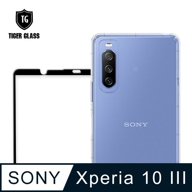 T.G SONY Xperia 10 III 手機保護超值2件組(透明空壓殼+鋼化膜