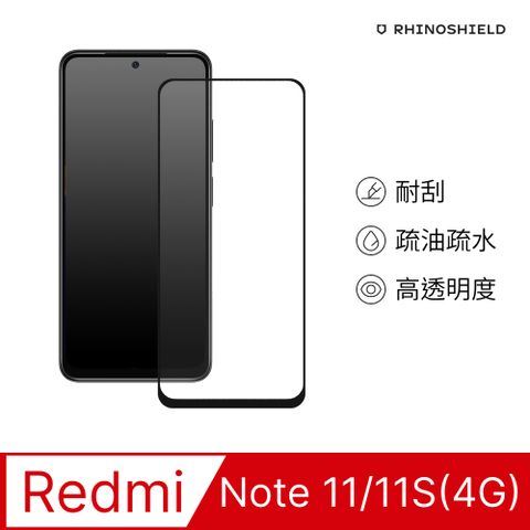 RHINOSHIELD 犀牛盾 紅米 Note 11 (4G Global) / Note 11S (6.5吋) 9H 3D玻璃保護貼(滿版)