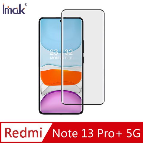 NILLKIN 耐爾金 Imak 艾美克 Redmi 紅米 Note 13 Pro+ 5G 3D曲面全膠鋼化玻璃貼