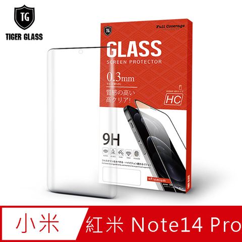 T.G MI 紅米 Note 14 Pro 5G 高清3D框膠滿版鋼化膜手機保護貼(防爆防指紋)