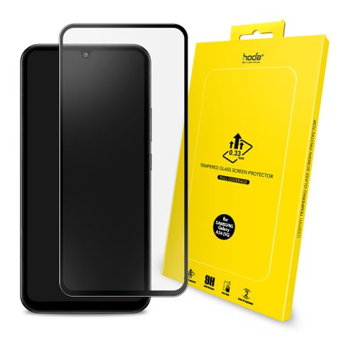 hoda Samsung Galaxy A34 (5G) 2.5D隱形滿版高透光9H鋼化玻璃保護貼