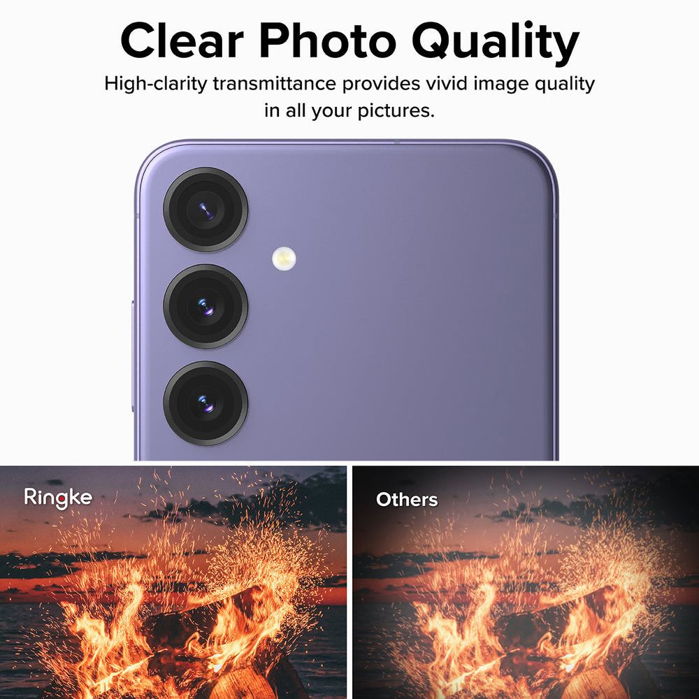 Ringke ｜三星 Galaxy S24 Plus [Camera Lens Frame Glass] 鋼化玻璃鏡頭保護鋁框