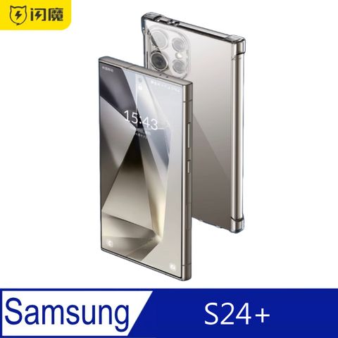 閃魔【SmartDeVil】三星Samsung S24+ 鋼化玻璃保護貼9H(全滿版黑框)