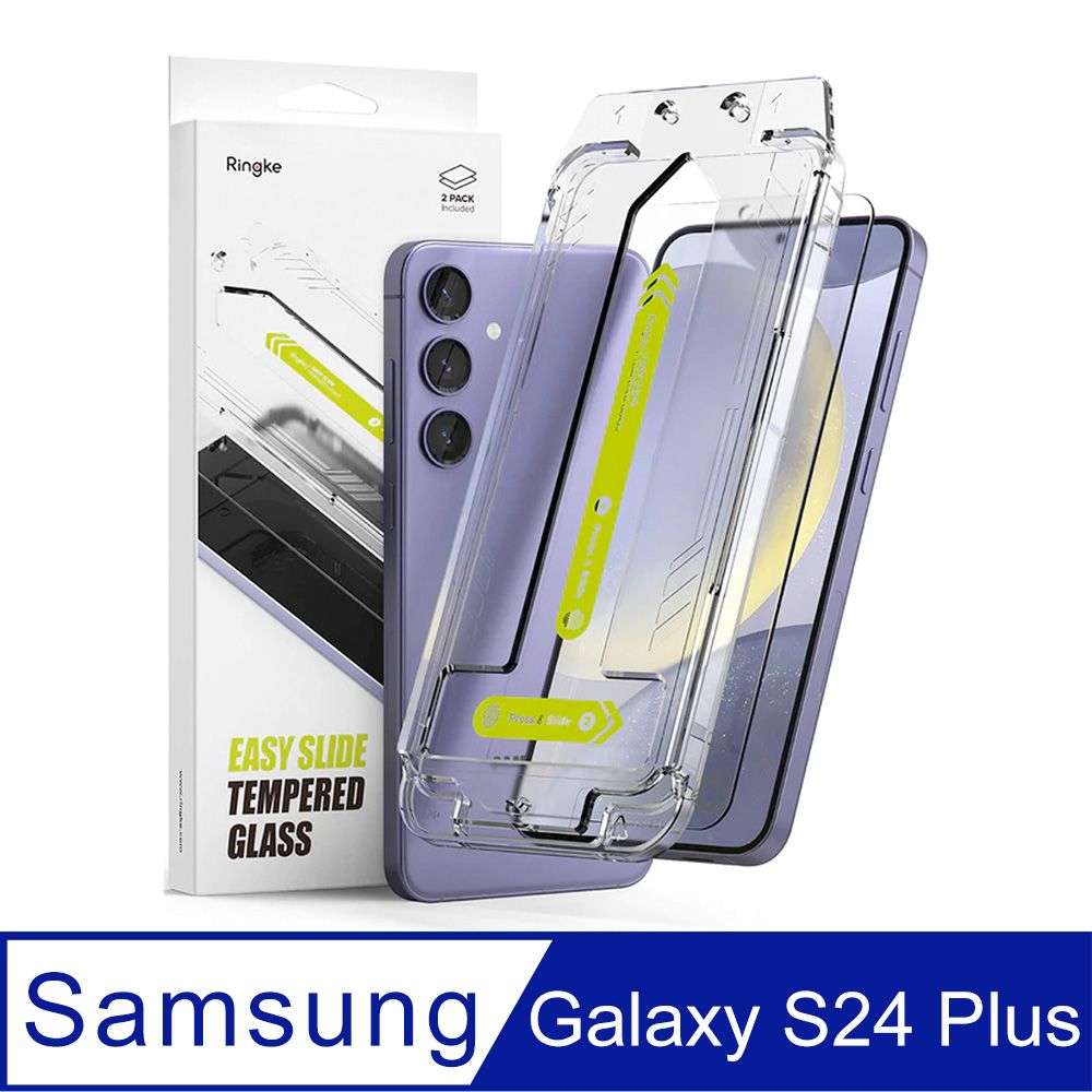 Rearth  Ringke 三星 Galaxy S24 Plus 零失敗玻璃保護貼(2片裝)