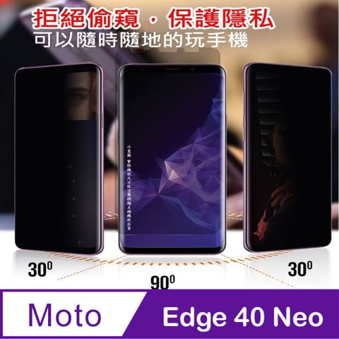 Motorola Edge 40 Neo柔韌疏水防爆全屏螢幕保護貼