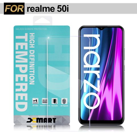 X mart Xmart for realme 50i 薄型9H玻璃保護貼-非滿版