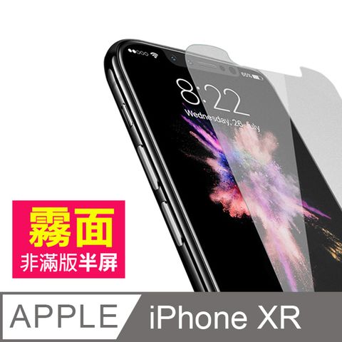 iPhoneXR保護貼 XR保護貼 非滿版 半屏 霧面 磨砂 防指紋 9H鋼化玻璃膜 手機螢幕保護貼 防撞 防摔 手機貼膜 iPhoneXR 玻璃保護貼 手機保護貼 鋼化膜