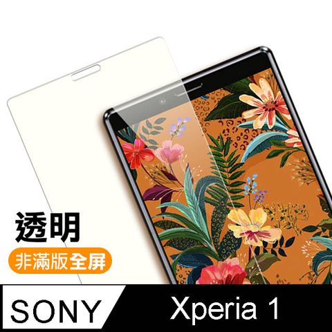 SONYXperia1保護貼 SONY Xperia1 高清透明 非滿版 9H鋼化玻璃膜 手機貼膜 手機螢幕保護貼 SONY Xperia1鋼化膜