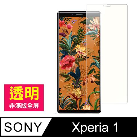 SONYXperia1保護貼 SONY Xperia1 高清透明 非滿版 9H鋼化玻璃膜 手機貼膜 手機螢幕保護貼 SONY Xperia1鋼化膜