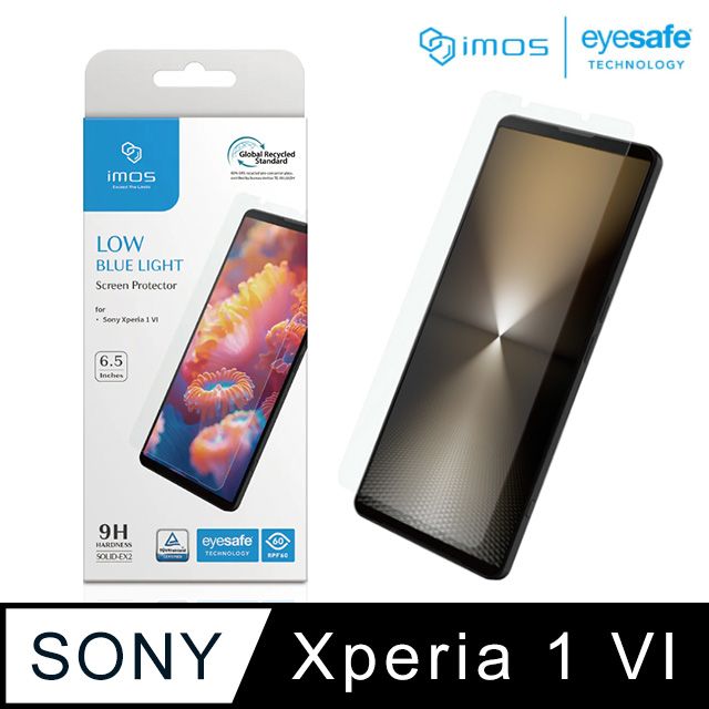 imos  SONY Xperia 1 VI德國萊因認證 RPF60低藍光螢幕保護貼