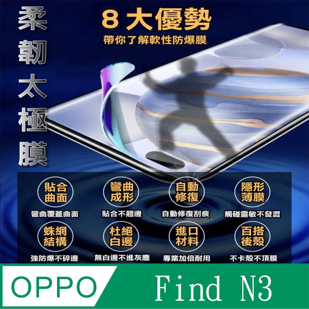  OPPO Find N3 柔韌疏水摺疊屏主螢幕保護貼