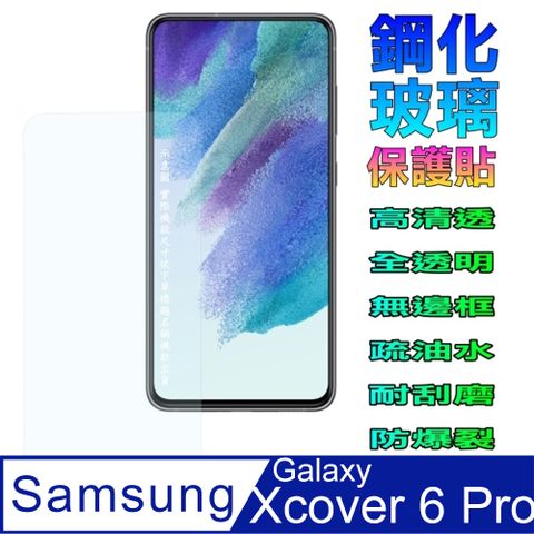 Samsung Xcover 6 Pro (全透明無邊框)  硬度9H優化防爆玻璃保護貼