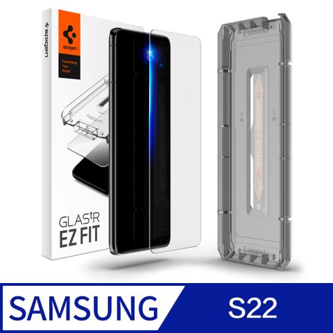 貼心提供完整裝機配件SGP / Spigen Galaxy S22 (6.1吋)_Glas.tR EZ Fit 玻璃保護貼x2入(含快貼版)
