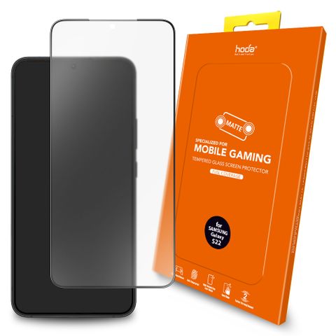 hoda Samsung Galaxy S22 手遊專用2.5D滿版低噪點霧面9H鋼化玻璃保護貼