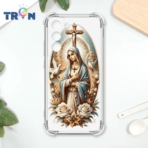 TRON 三星 S22 聖母簡約風 四角防摔殼 手機殼