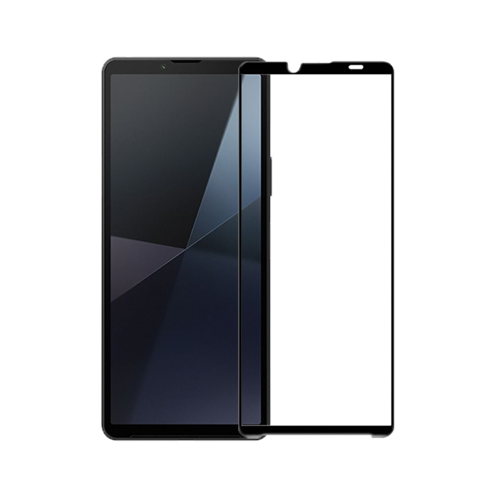 IN7  Sony Xperia 10 VI 六代 (6.1吋) 高清 高透光2.5D滿版9H鋼化玻璃保護貼 疏油疏水 鋼化膜-黑色