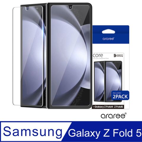 Araree  三星 Galaxy Z Fold 4/5 螢幕強化玻璃保護貼(2片裝)